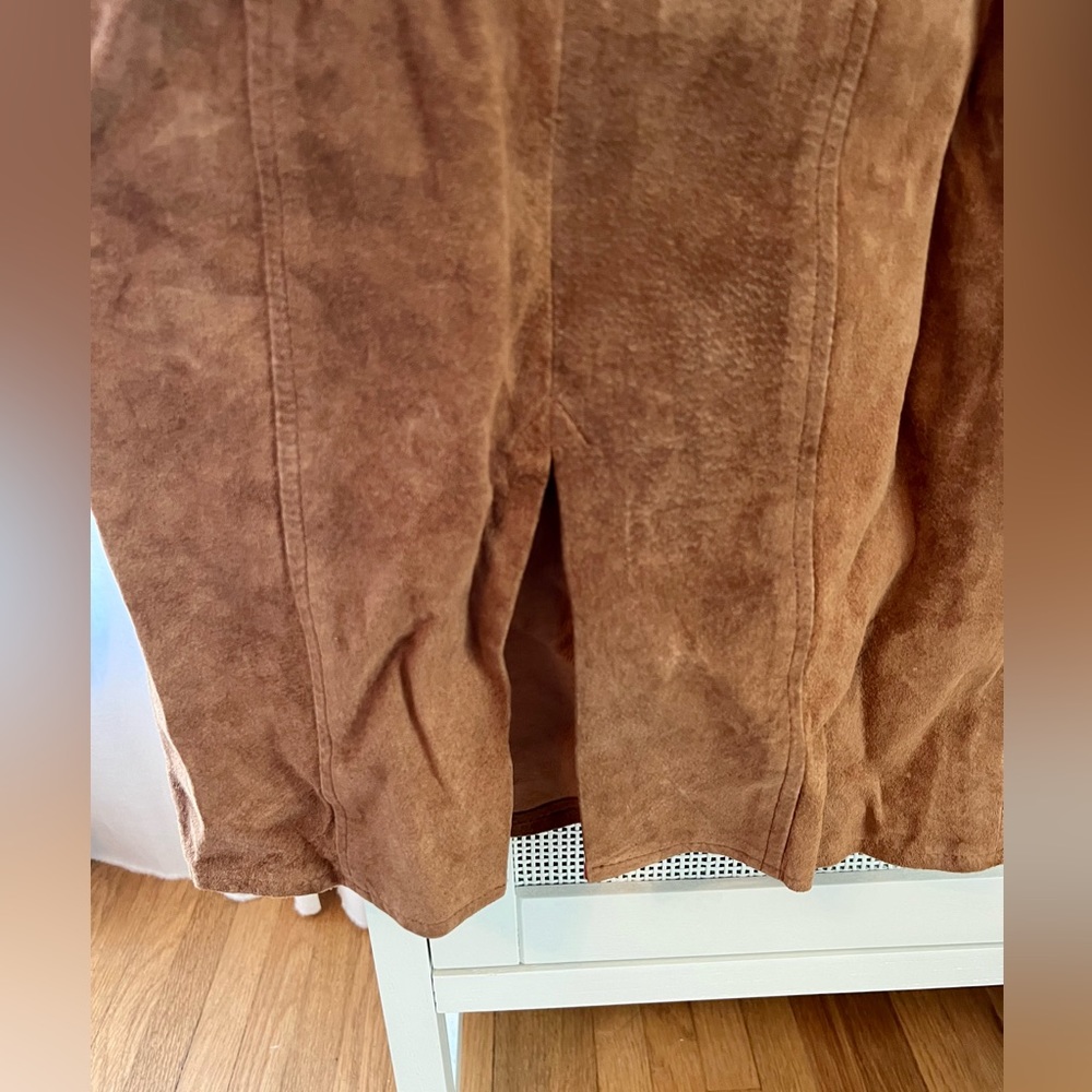 Unique brown Suede dress - Picture 5 of 5